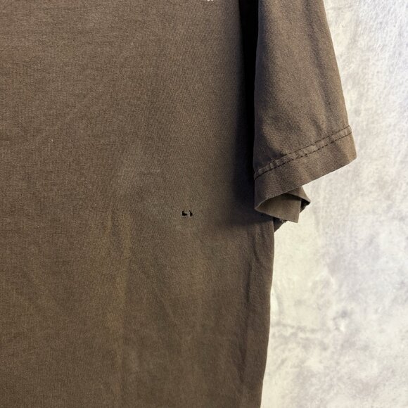 Hurley T Shirt Mens Large 21x27.5 Brown Y2K Style Grunge Skate Skateboard - Picture 12 of 15